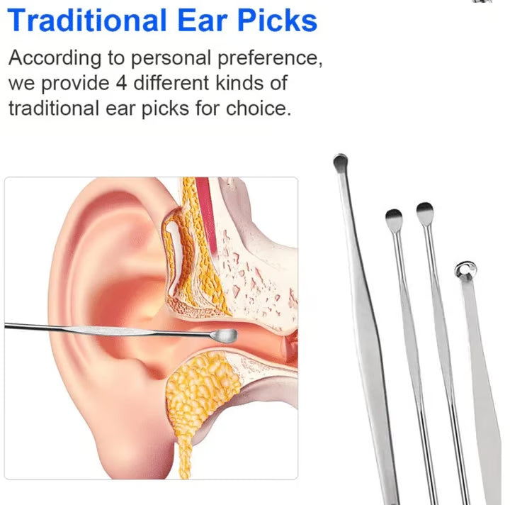 CleanEar – Professional Stainless Steel Earwax Remover Kit