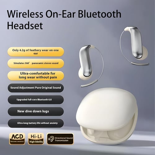 AeroSound – Zero-Gravity Titanium Bluetooth Headphones