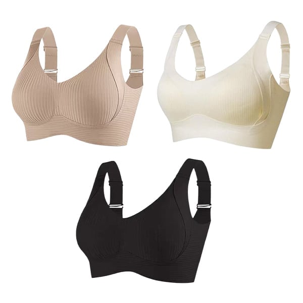 SilvaLuxe – Seamless Ribbed Comfort Bra