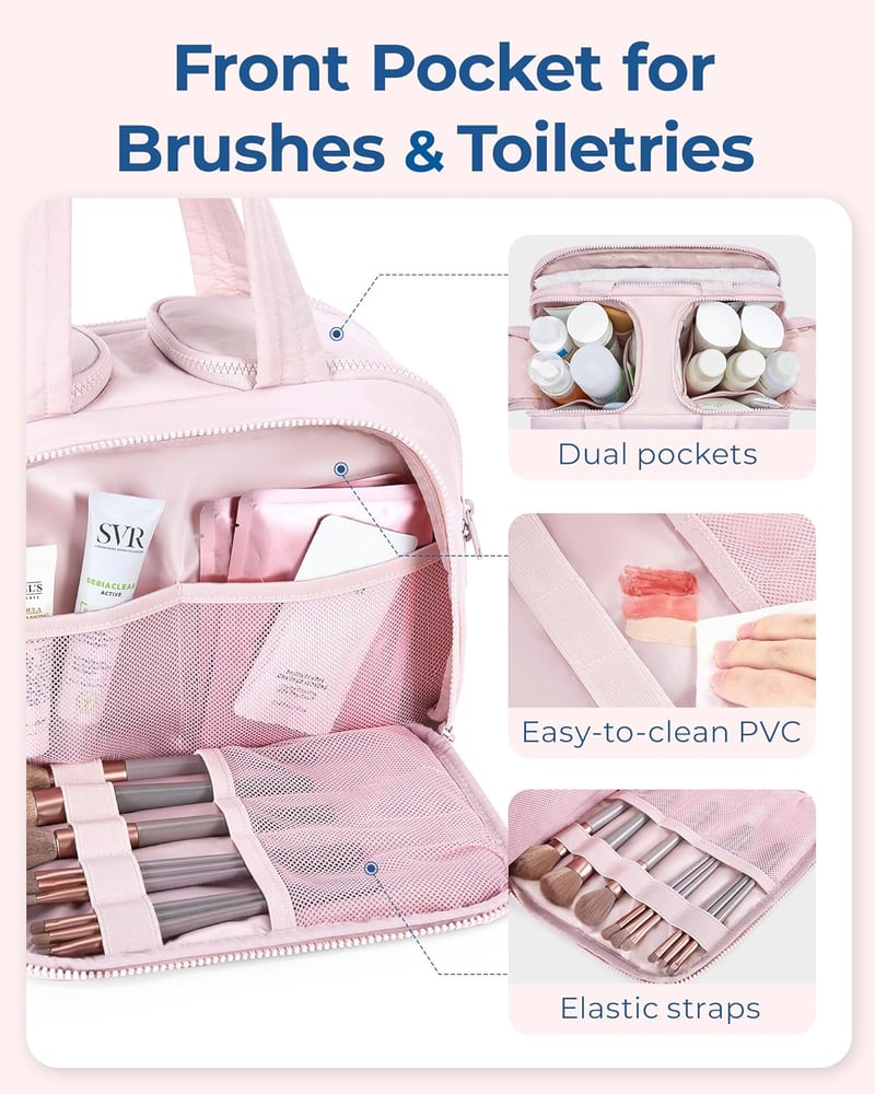 VelvetTote – Elegant Large Capacity Cosmetic Organizer