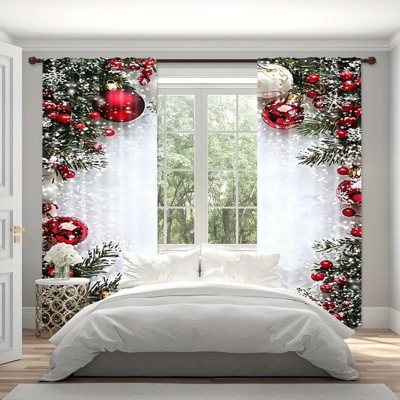WinterGlow - Christmas Ball Curtains | Dress Your Windows in Celebration