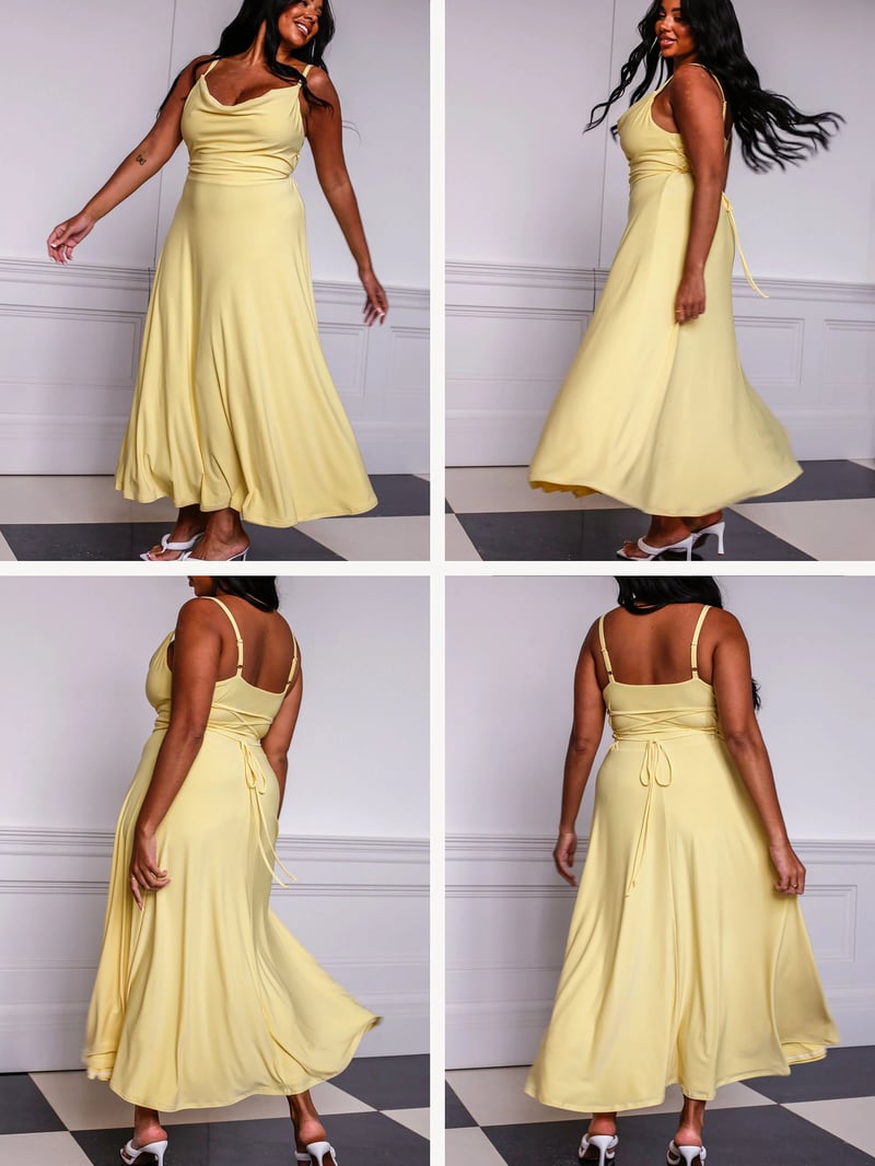 GlamLulah – Elegant Maxi Dress with Support