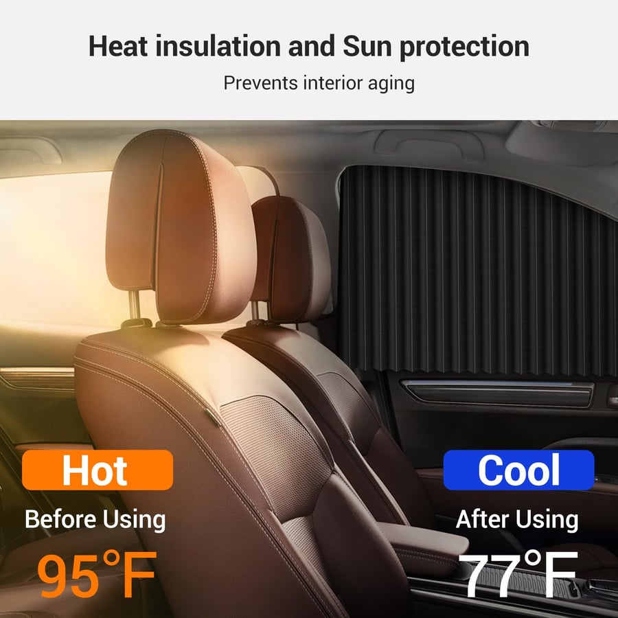 ShadeGuard – Magnetic Car Side Sunshade