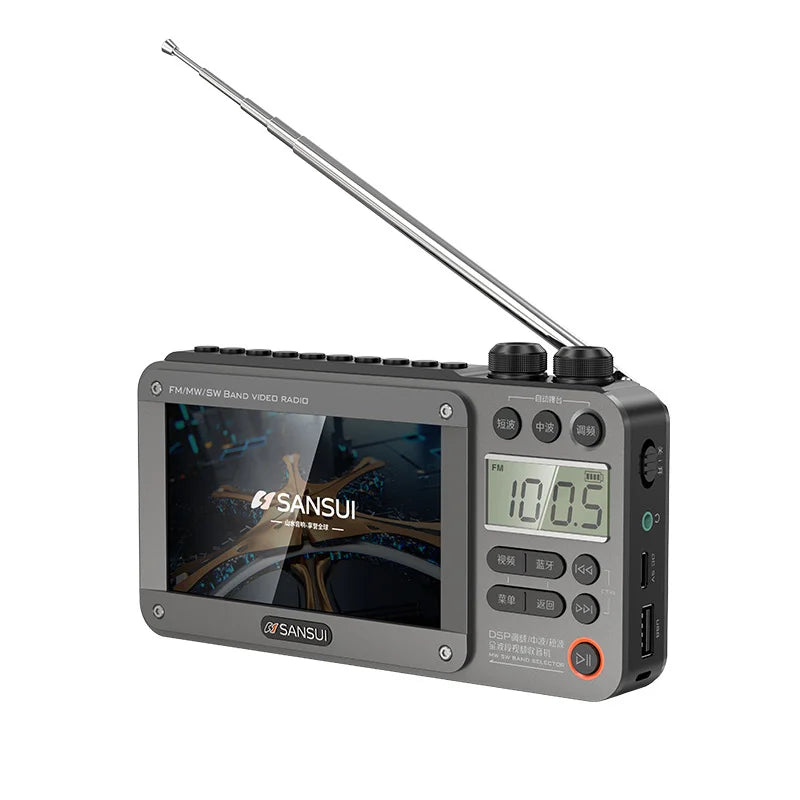 Radio F50 Bluetooth Speaker Video Player Card Multi-function Full-band Radio