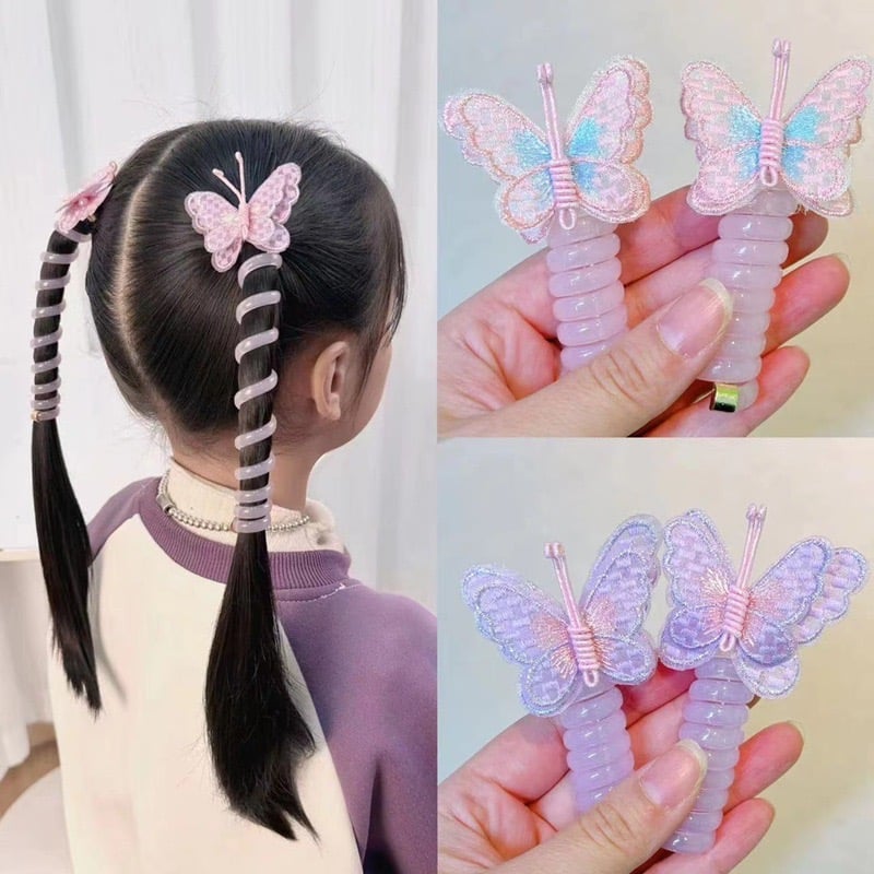 TwistFlora – Butterfly Coil Hair Bands