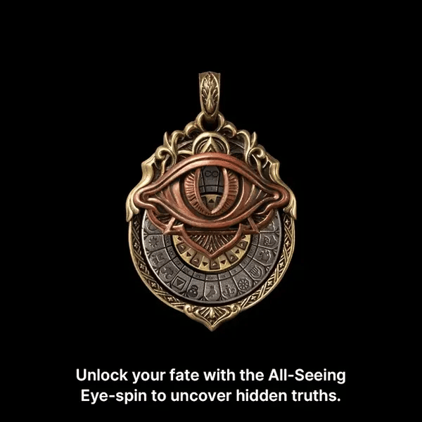 ArcanaGaze – Handmade Tarot Vision Pendant