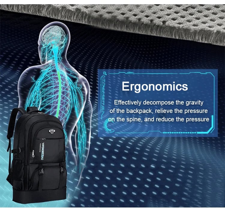FlexPack - Expandable Oxford Travel Backpack