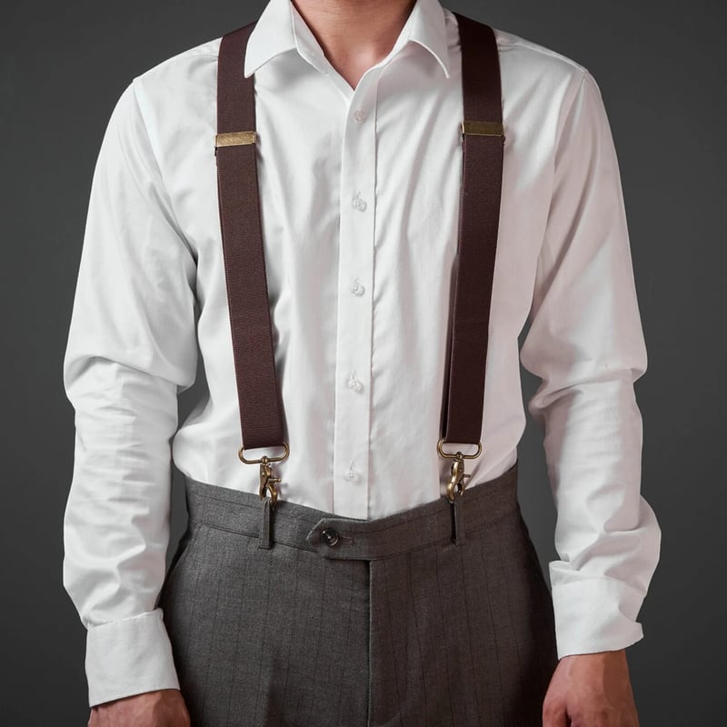 DapperBond – Timeless Leather Suspenders