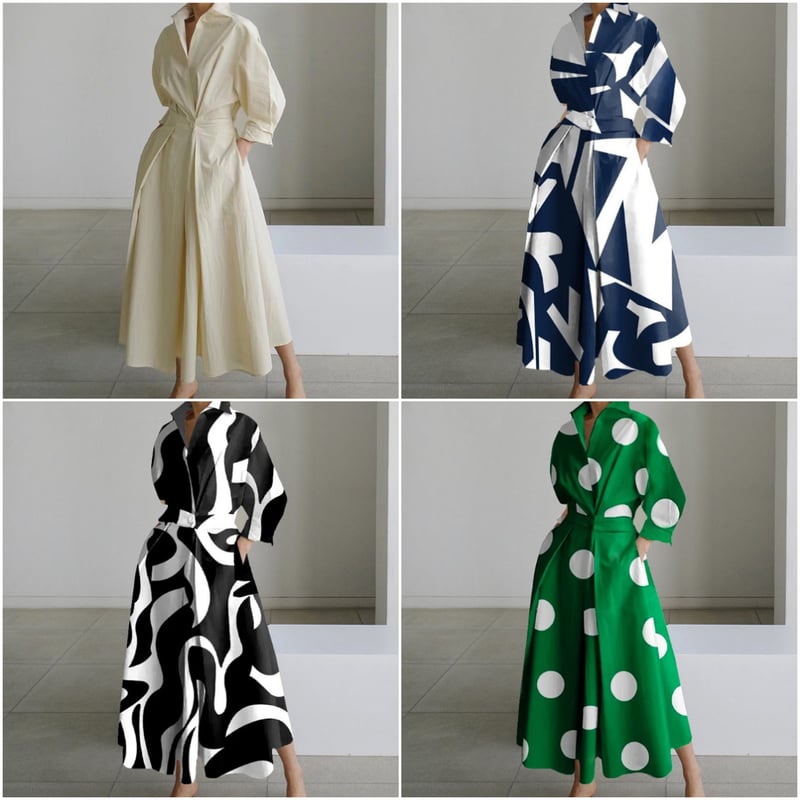 Eleganza - Women’s Cotton Wrap Dress
