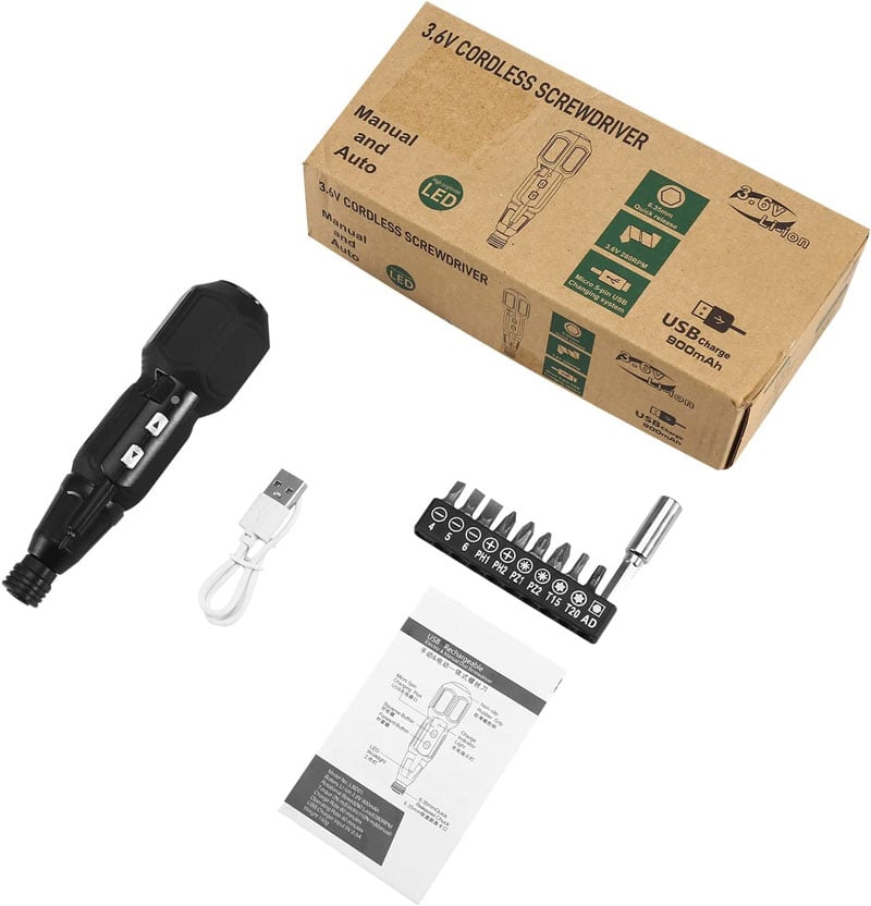 TorqueMaster – Cordless Electric Screwdriver Kit