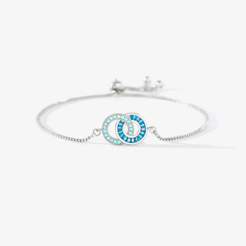 HeartLink – Custom Birthstone Circle Bracelet