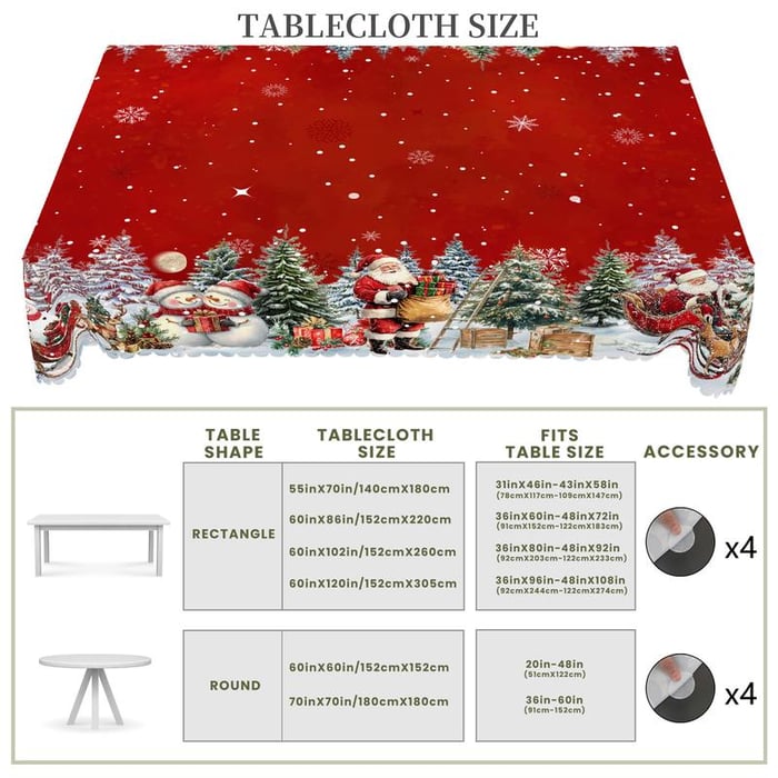 HollyWeave – Festive Christmas Tablecloth