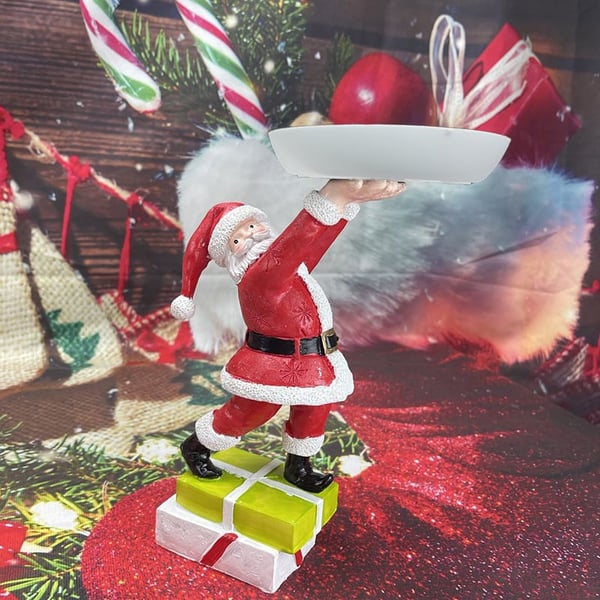 FrostyFeast – Christmas Snowman Treats Holder with Plate