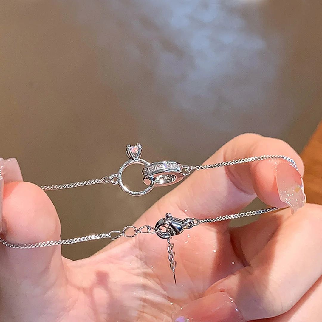 EternaHeart – Interlocking Diamond Bracelet