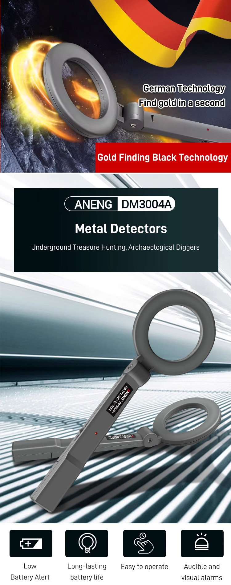 DetectaGuard – High-Sensitivity Metal Scanner