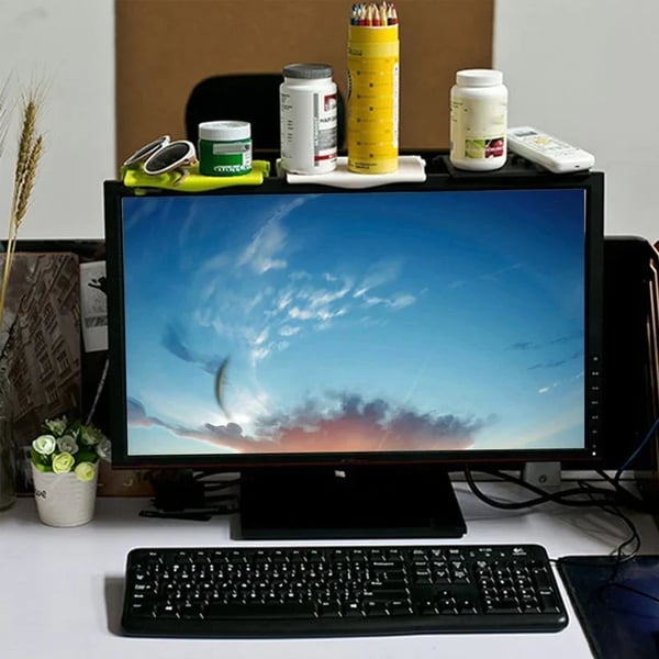FlexiTop – Adjustable Screen Shelf Organizer