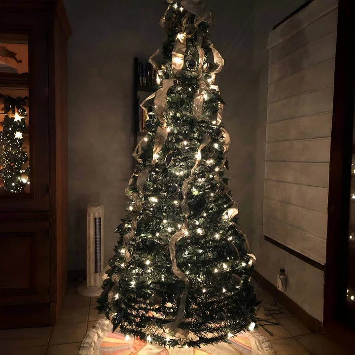 SparklePine – Easy Pop Up Gold & Silver Holiday Tree