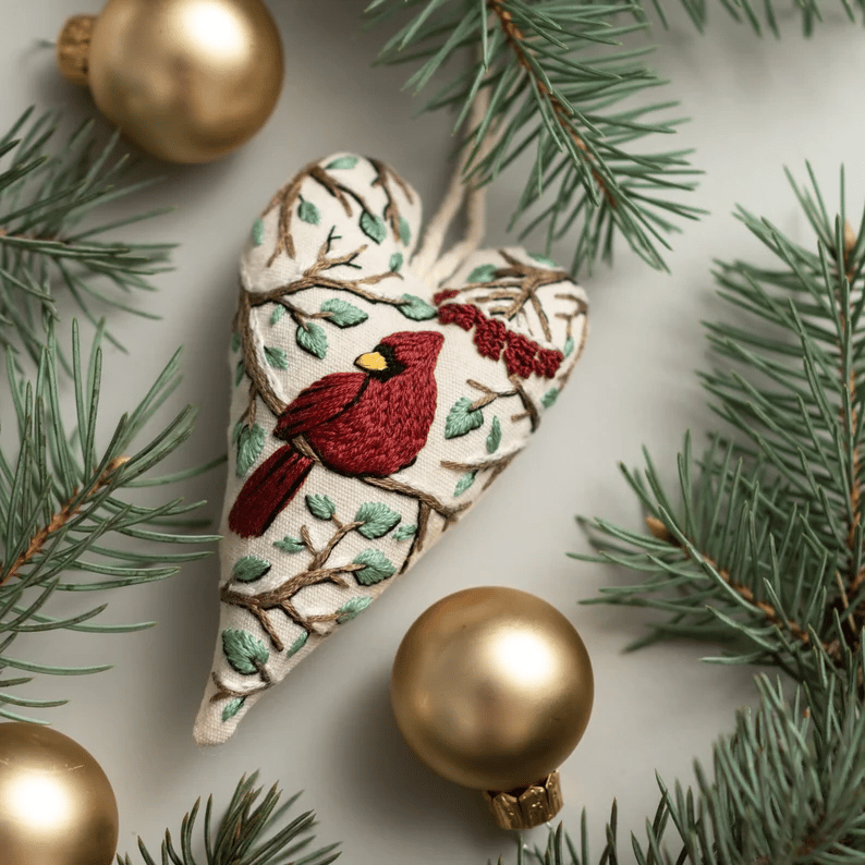 MerryStitch – Handcrafted Heart Ornament Kit