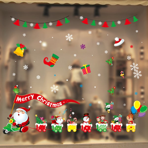 FrostyClings – Reusable Christmas Window Stickers