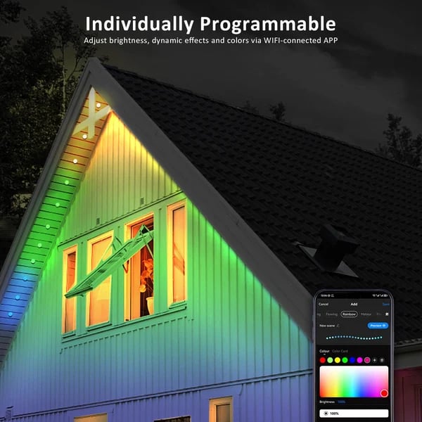 RainbowGlow – Smart Outdoor LED Light
