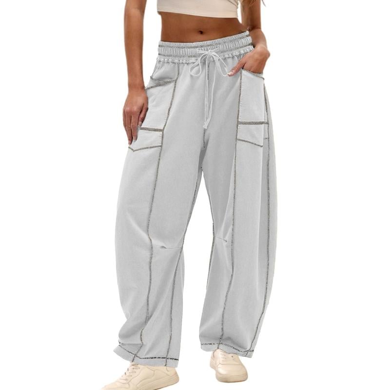 MoveLuxe | Relaxed Wide-Leg Drawstring Lounge Pants