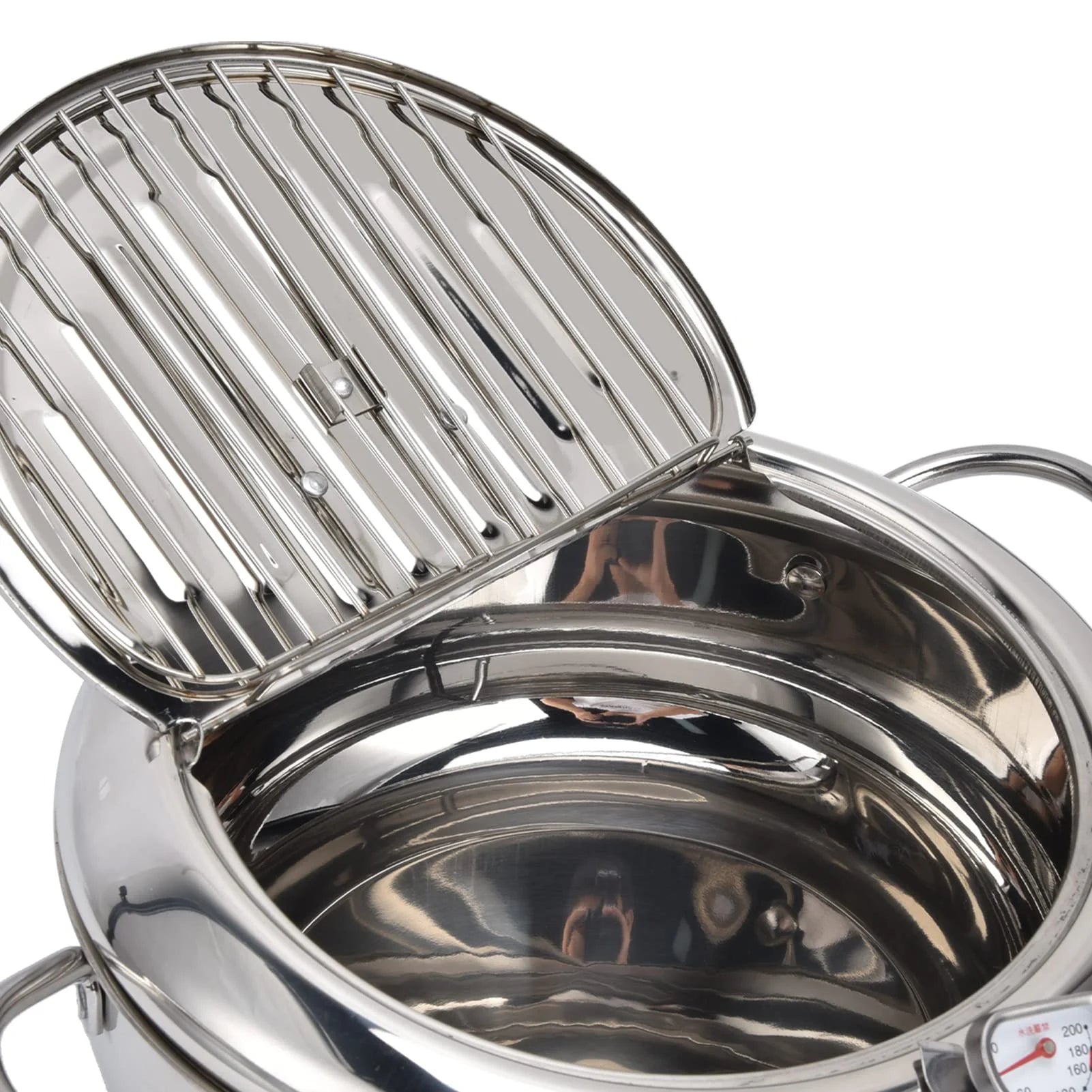 CrispyCore – Stainless Fry Pot with Oil Filter Rack