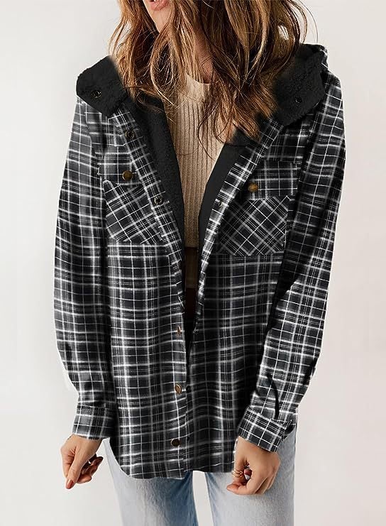 PlaidLuxe – Long Sleeve Buckle Jacket