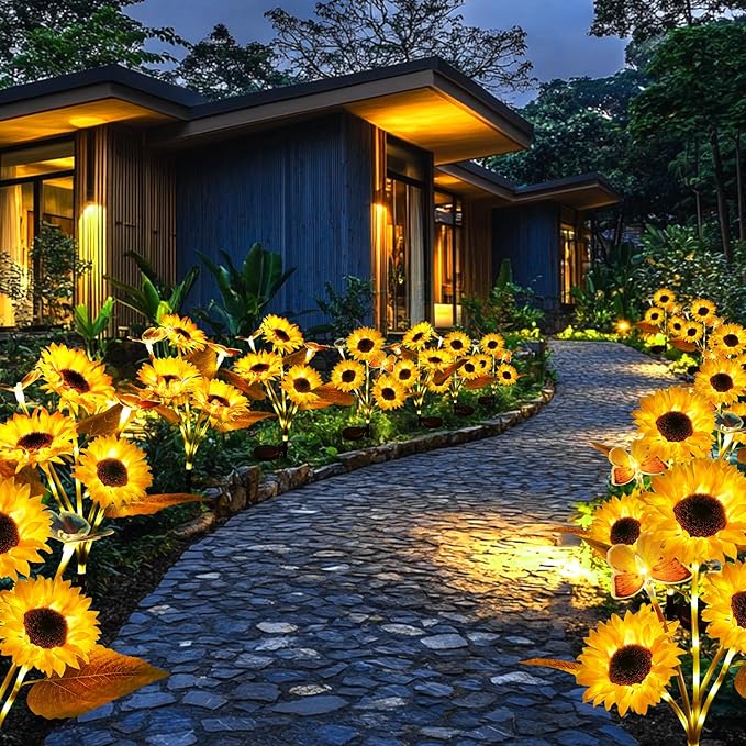 LumiFlora – Decorative Solar Sunflower Yard Lights