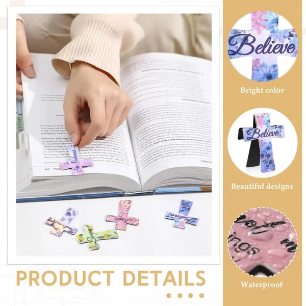 ScriptureSave – 16 Pcs Magnetic Cross Bookmarks