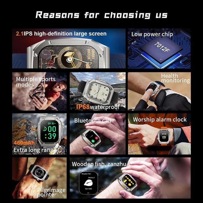 ZenithGear - Waterproof Smart Watch with Heart & Sleep Monitor