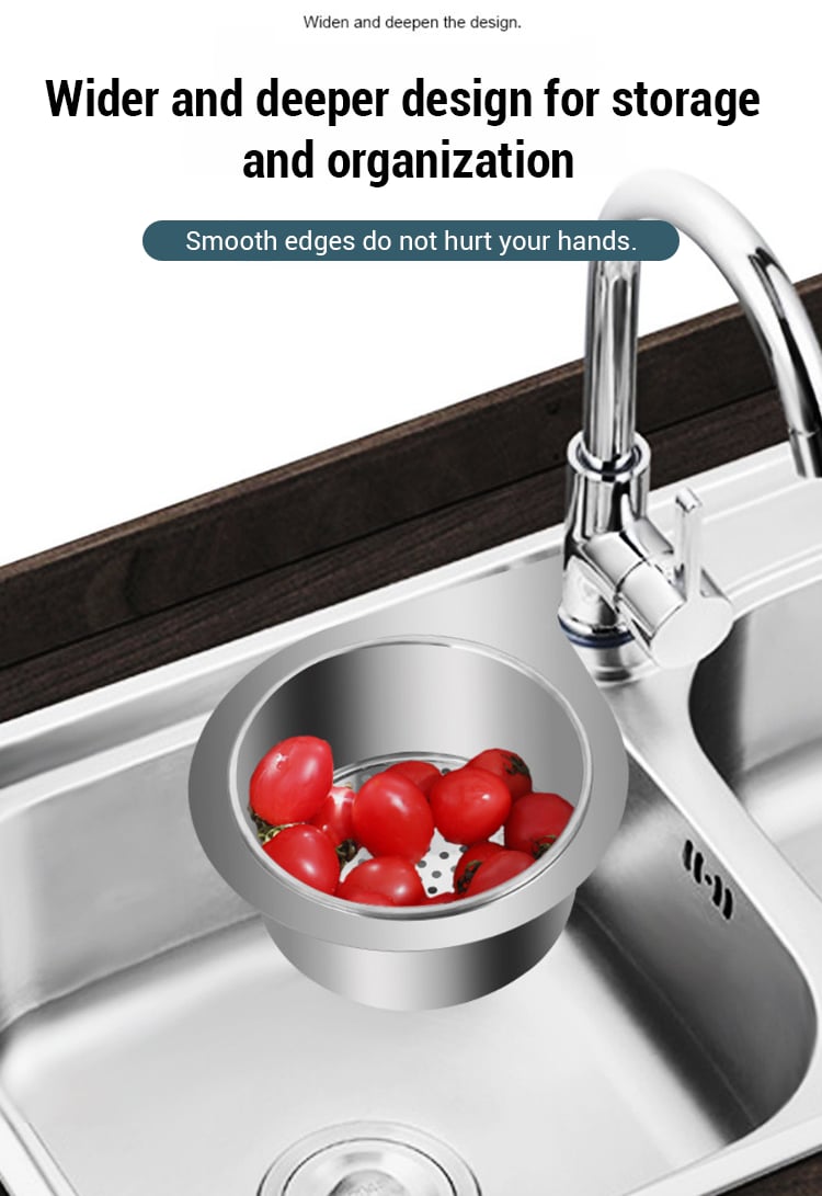 SwanDrain – Premium Stainless Steel Sink Basket