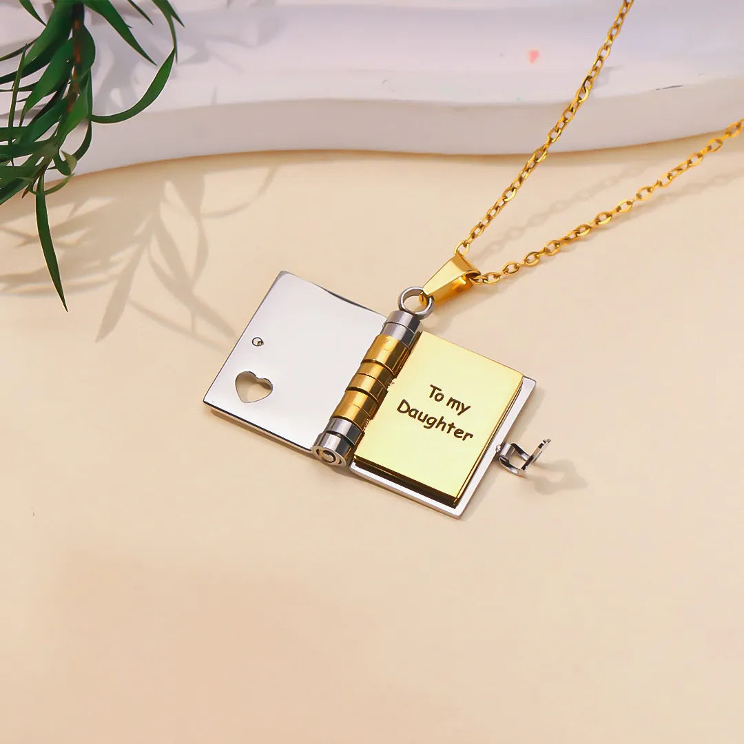 LoveChapter – Sentimental Book Necklace for Daughter