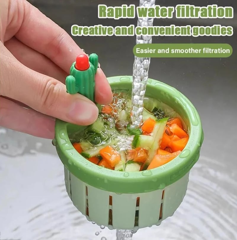 CactusFlow – Enhanced Kitchen Drain Filter