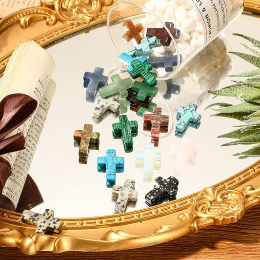 SpiritStone – Handmade Natural Crystal Cross