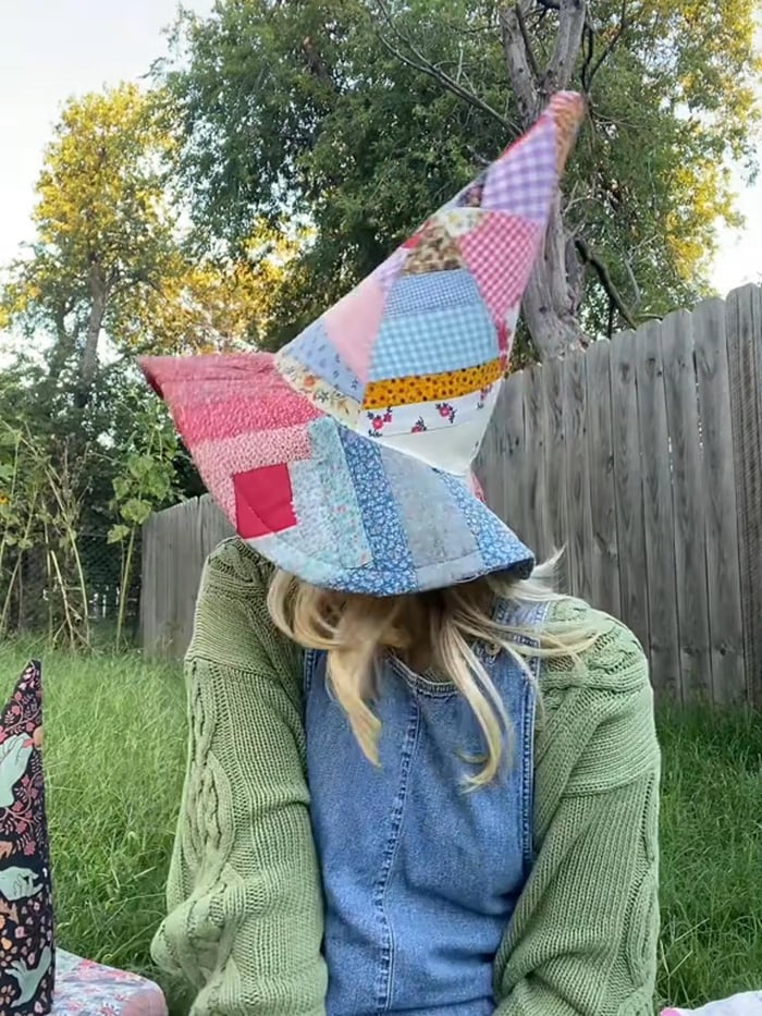 HexaStitch – Handcrafted Quilted Witch Hat
