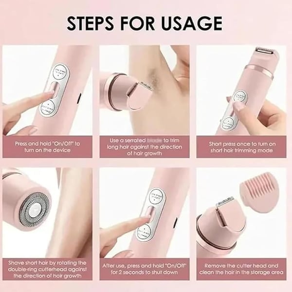 GlamSmooth – Rechargeable Dual Use Shaver for Women