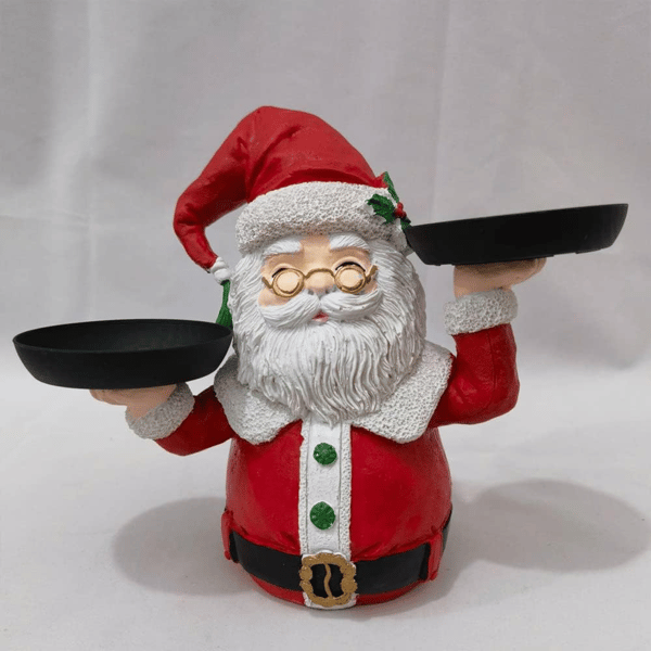 FrostyFeast – Christmas Snowman Treats Holder with Plate