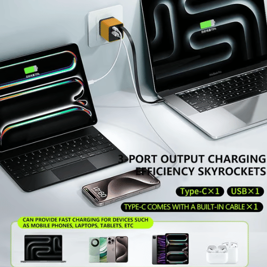 PowerFlex | 3-in-1 Retractable Fast Charger