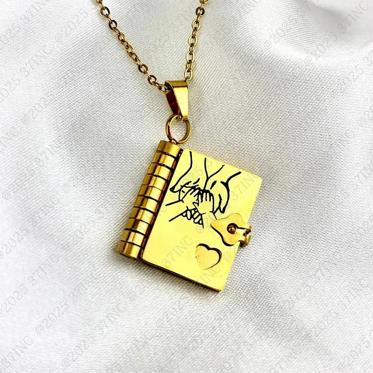 HeartScript - Daughter’s Love Story Book Necklace