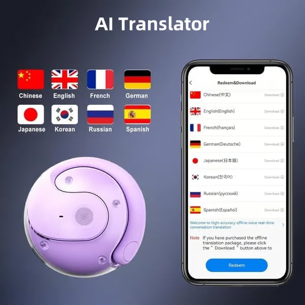 LinguaPods – AI Translation Bluetooth Earphones