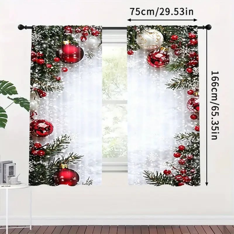 WinterGlow - Christmas Ball Curtains | Dress Your Windows in Celebration
