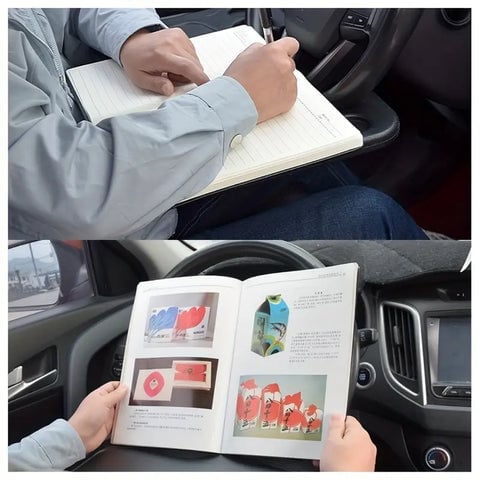DriveDesk - Portable Car Steering Wheel Table for Meals & Work