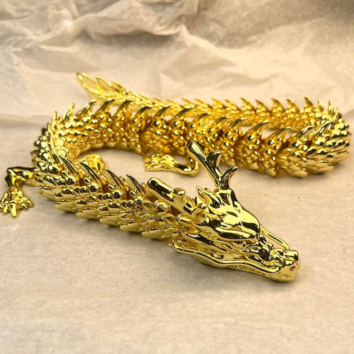 AuricDragon – Articulated Gold Figurine