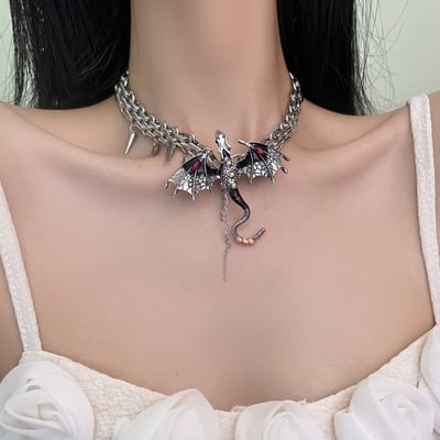 DragonWings – Imprisoned Flying Dragon Necklace