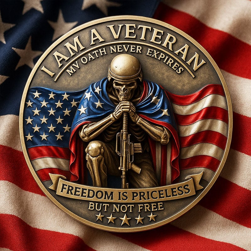 🏆Flash Sale 60% OFF🔥🇺🇸 "I Am a Veteran" Military Commemorative Coin