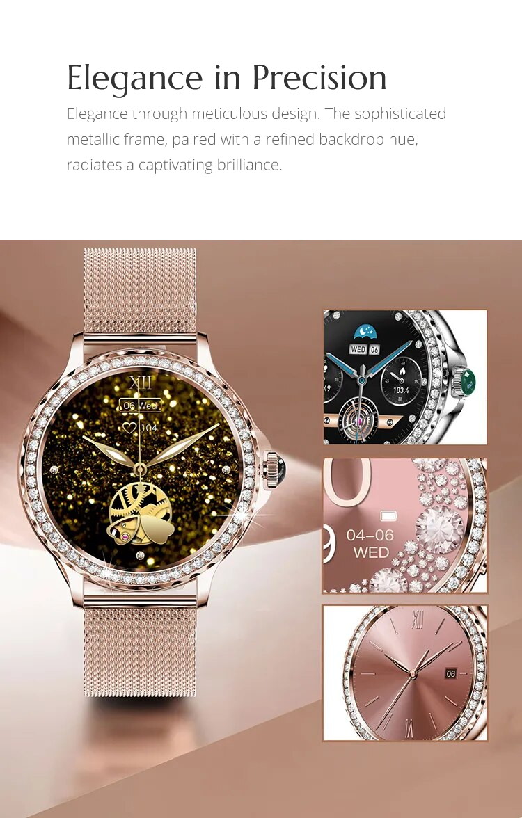 Fiore - Elegant Smartwatch for Health & Style