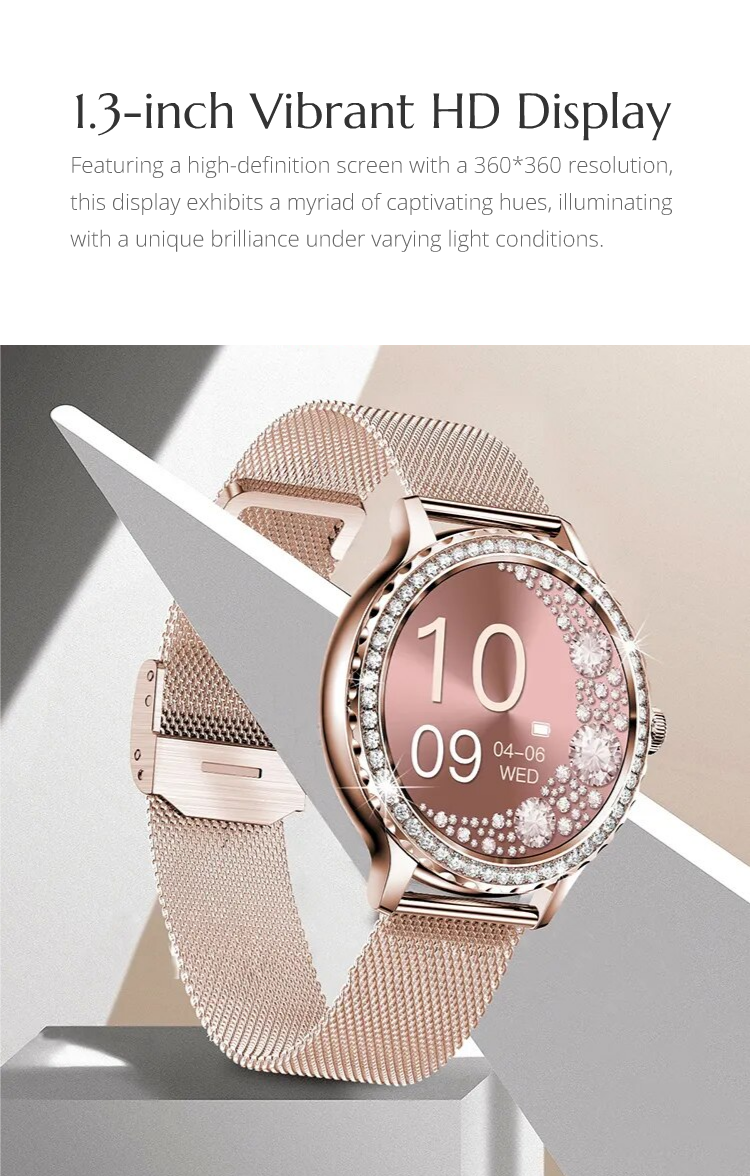 Fiore - Elegant Smartwatch for Health & Style