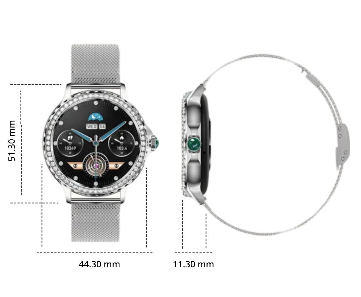 Fiore - Elegant Smartwatch for Health & Style
