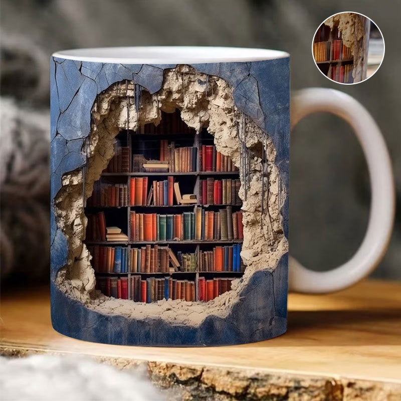 BookSip – 3D Bookshelf Mug