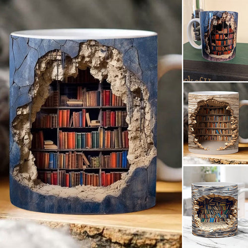 BookSip – 3D Bookshelf Mug